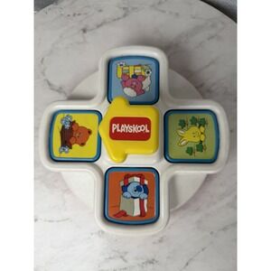 Vintage 1990 Playskool Peek 'n Pop Flip Push Toy Model 5127 Preschool - Tested